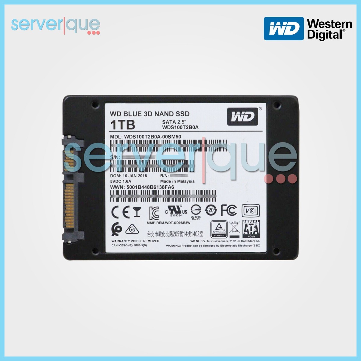 中古】WD Blue 1TB 3D NAND SATA SSD Western Digital WD Blue 3D NAND