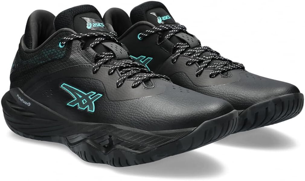 ASICS Basketball Shoes NOVA SURGE LOW Black Sea Glass 1061A043 US6