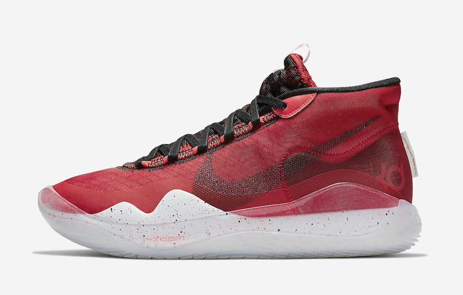Nike Kevin Durant Zoom KD12 University Red AR4229-600 Men's 13