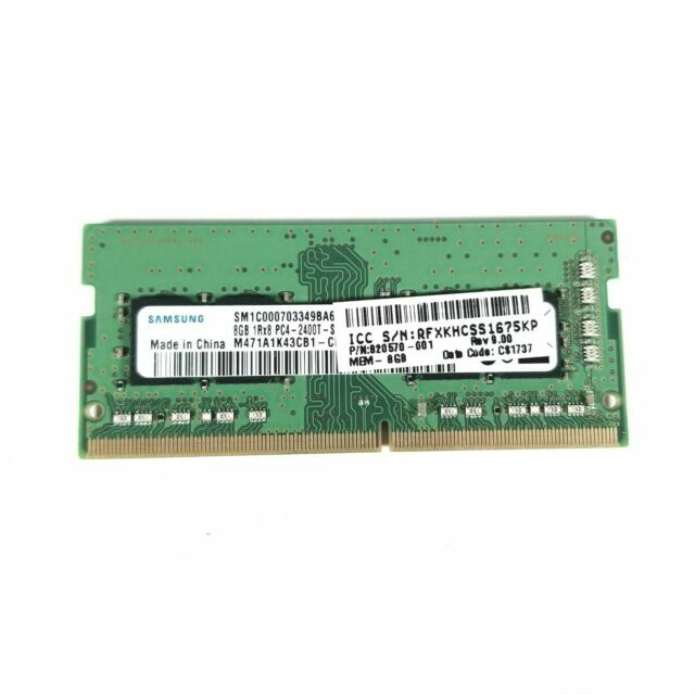 Samsung 8GB (1x8GB) 2400MHz 260-pin SODIMM GDDR4 RAM Memory