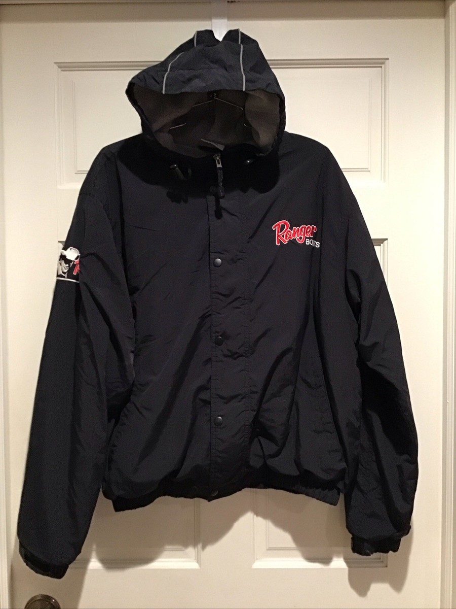 Vintage The Game Ranger Boats Bass Fishing Jacket Black Lined sz