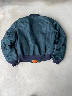 90s Alpha Industries Ma1 Flyer Two-sided Bomber Jacket | eBay