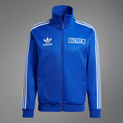 Adidas Italy Beckenbauer Track Top IU2122 Royal Blue Small NWT