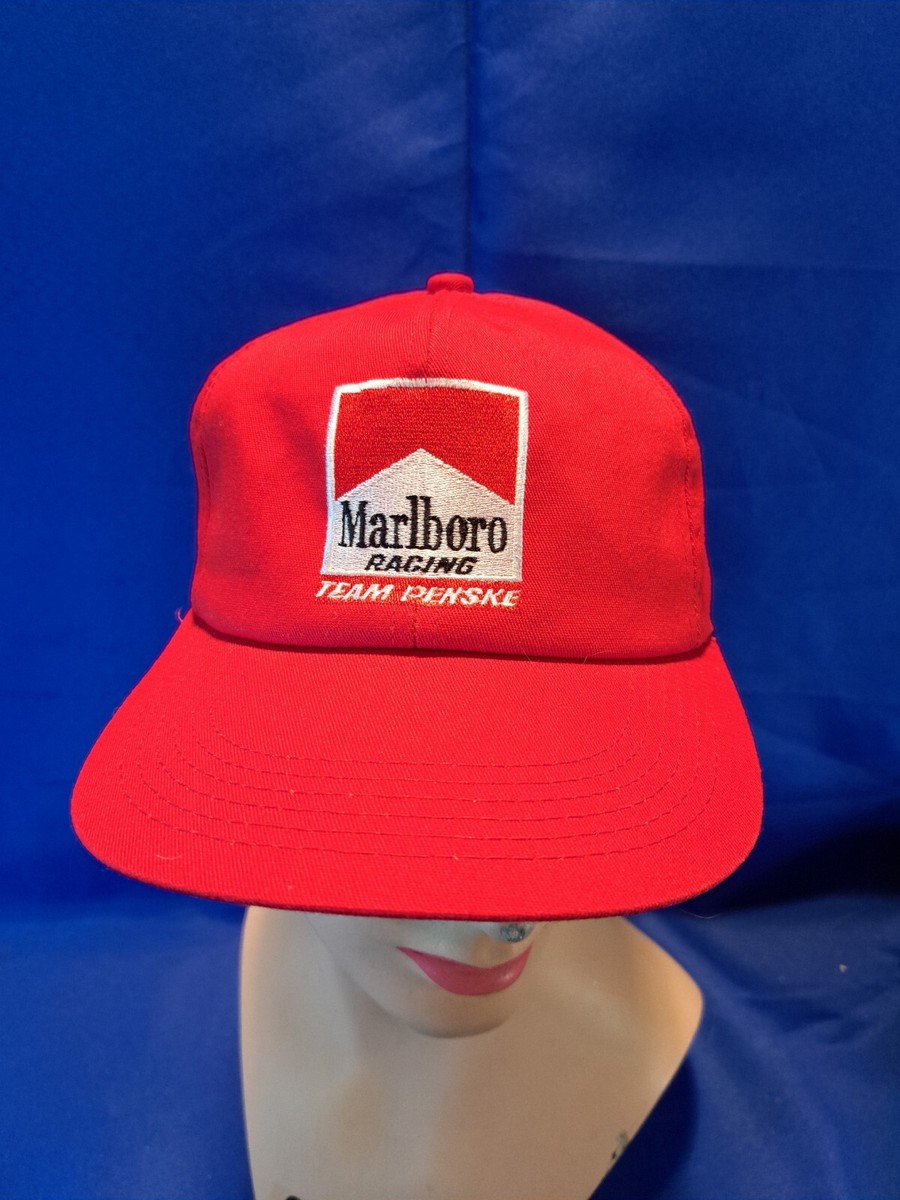 VINTAGE Marlboro Hat Cap Snap Back Red Team Penske K Product