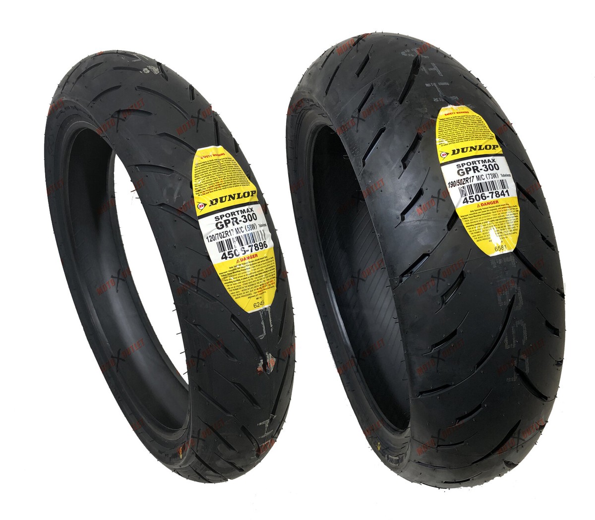Dunlop GPR 300 120/70ZR17 190/50ZR17 Tire Set Front Rear