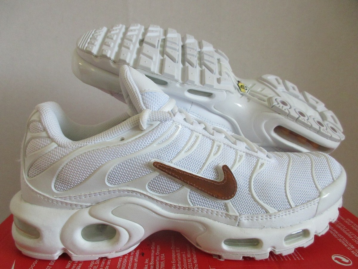 Nike Air Max Plus Removable Swoosh Pack White-Blue-Orange Sz 8