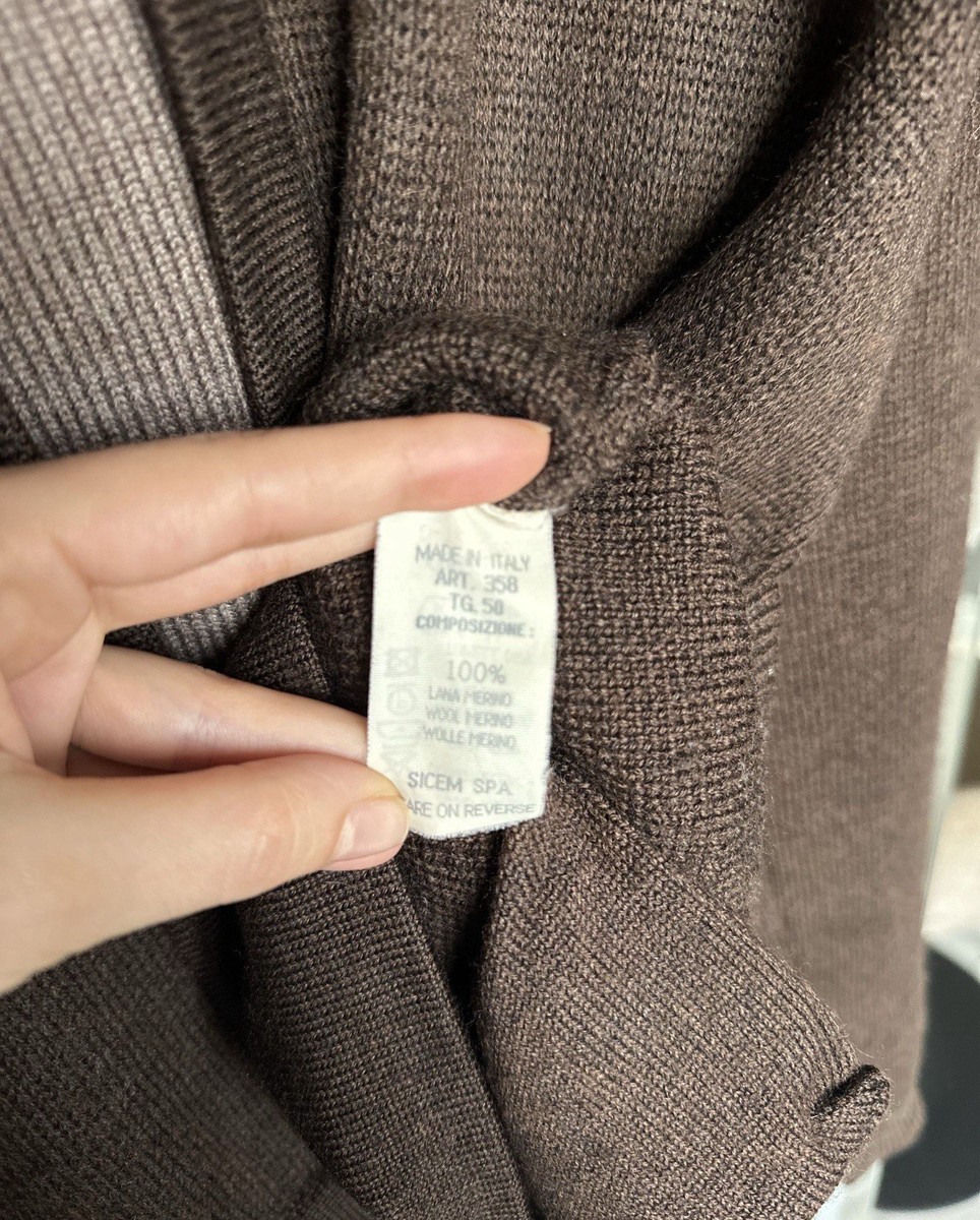 Emporio Armani Archive Wool Sweater Vintage 90s Made Italy | eBay