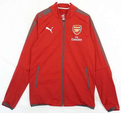 Puma Arsenal Fly Emirates Full Zip Red Track Jacket Men's Size M