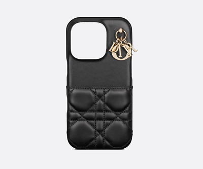 Authentic DIOR Lady Dior IPHONE 16 Pro Case - NR Cannage Lambskin