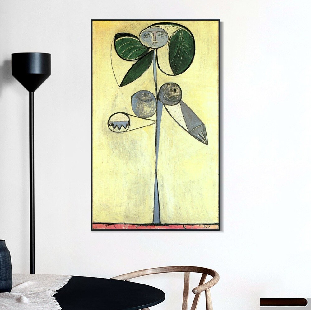 Framed Art 1946 La Femme-Fleur (Francoise Gilot) 1 by Pablo