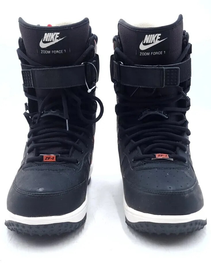 Nike Zoom Force 1 Snowboard Boots Black/Dragon Red Sz 6.5 US/39