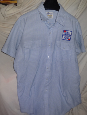 Pabst Blue Ribbon PBR Beer Uniform Work Shirt Sz XL | eBay