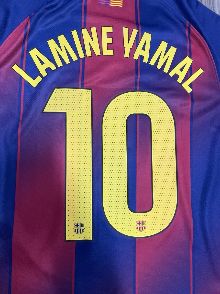 Nike Fc Barcelona Lamine Yamal 10 Home soccer jersey 25/26 Size S