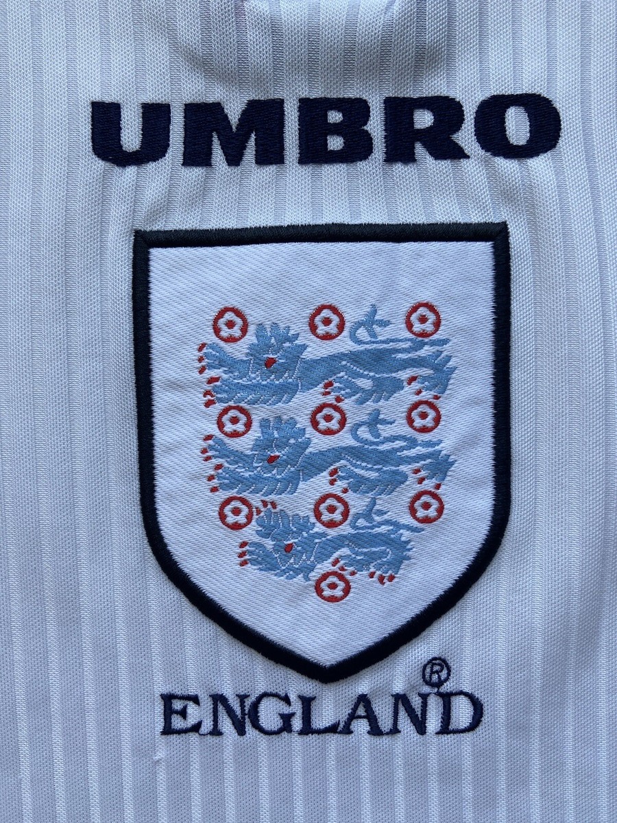 ENGLAND 1997 1998 HOME FOOTBALL SHIRT SOCCER JERSEY UMBRO sz L