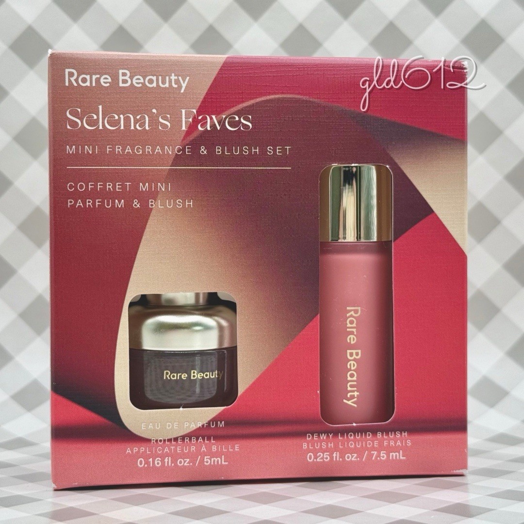 Rare Beauty Selena's Faves Mini Fragrance & Full Size HAPPY Blush