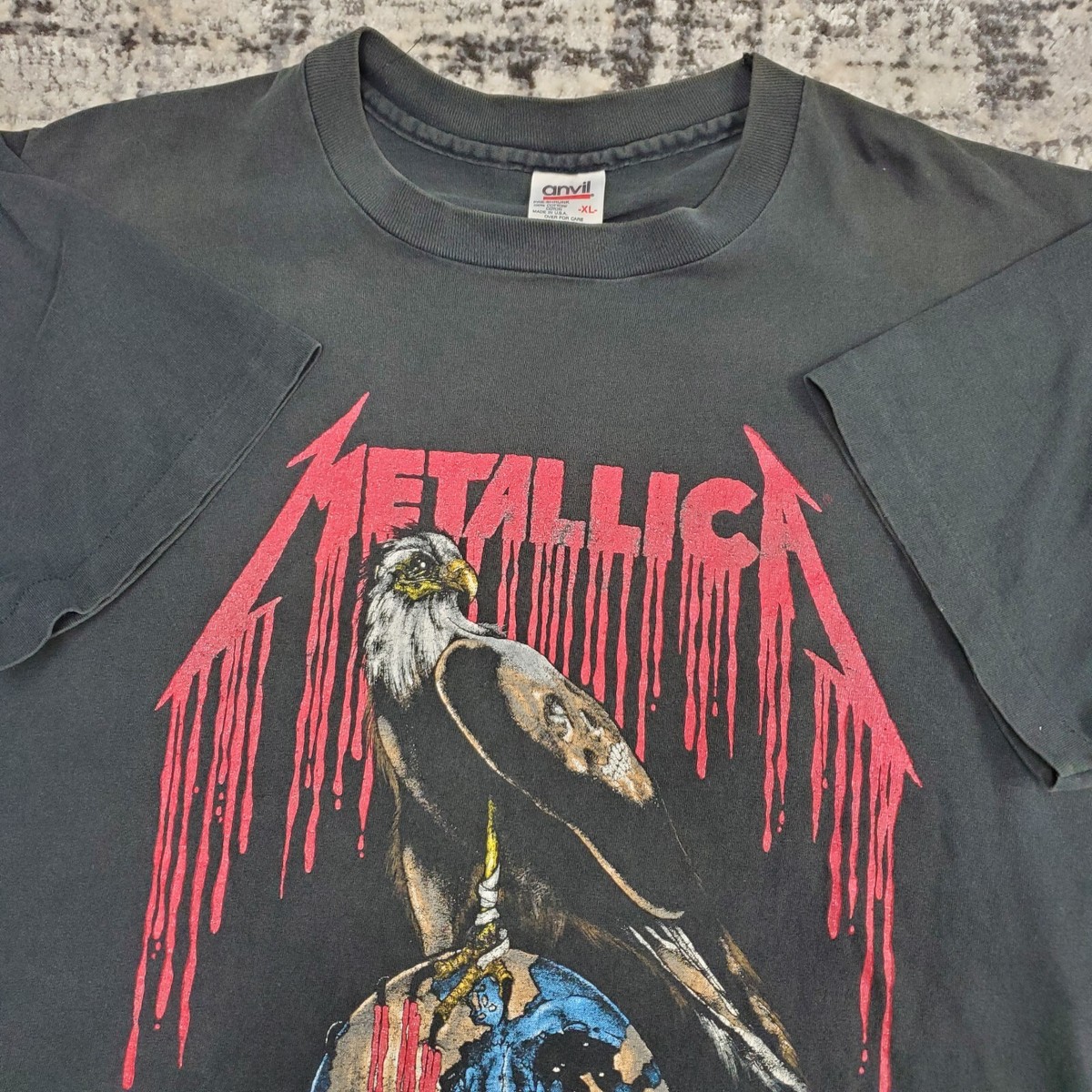 Vtg Metallica Shirt US Summer 1994 Tour No Where Else To Roam