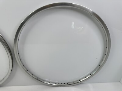 Vintage 1983 Ukai Speed 20”x1-1/8” BMX Racing Rims Set 36h Silver