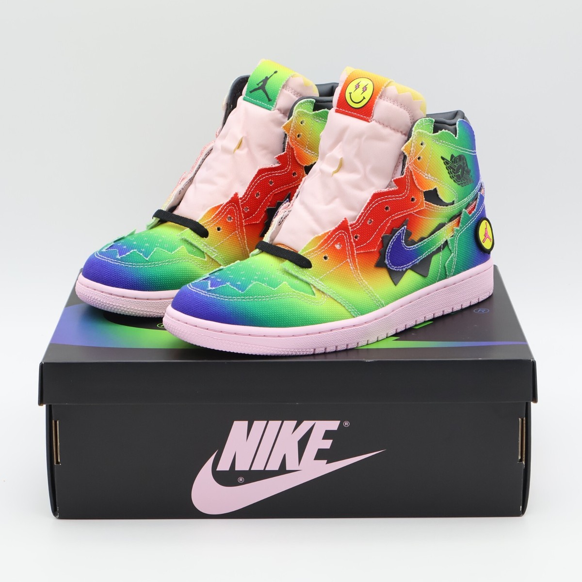 DC3481-900 Nike Air Jordan 1 Retro OG High J Balvin Raibow Pink