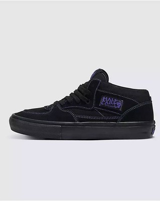 Vans Half Cab Skate Shoes Neon Pack Black/Purple / VN000CC2B5P