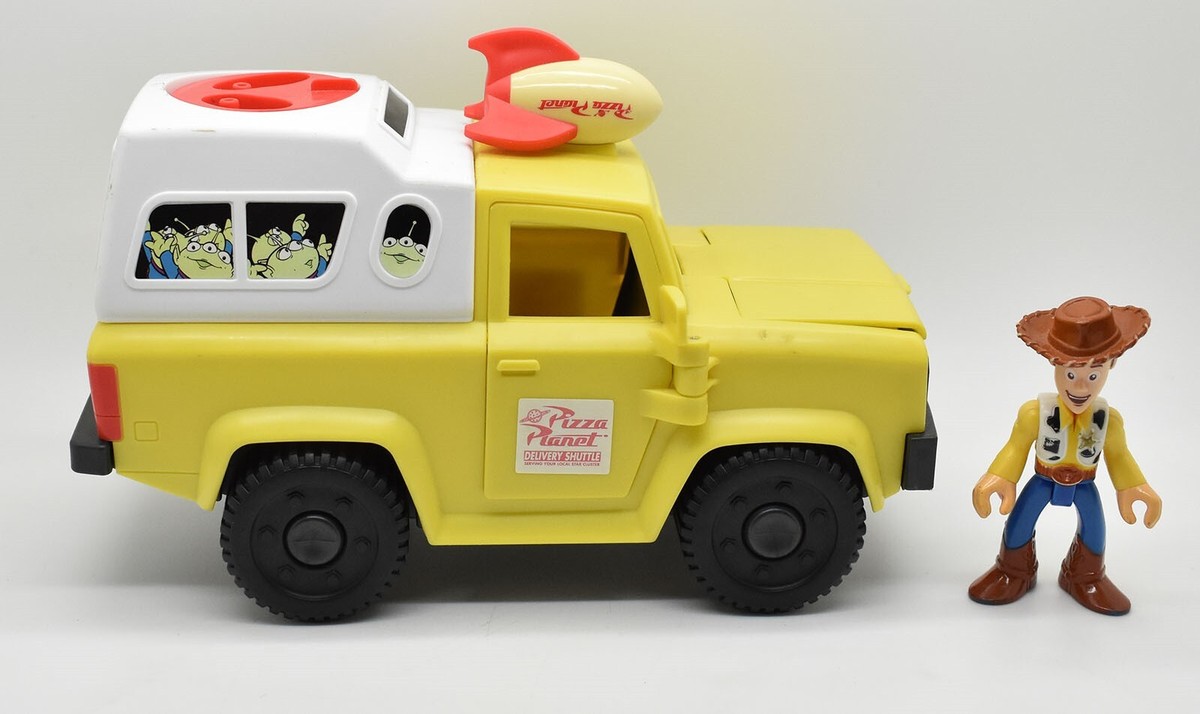 Imaginext Toy Story Pizza Planet Delivery Truck + Woody Vehicle