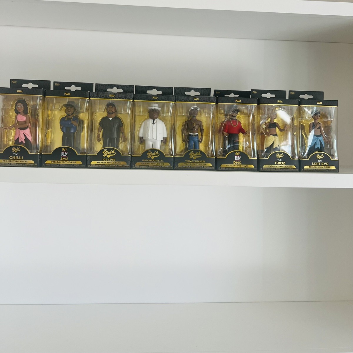 Funko Gold Vinyl Rapper BIG Ice Cube DMC TBoz Chili (Buy Indiv Or