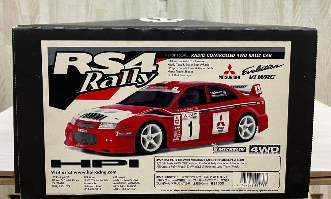 HPI RC RS4 Rally 1/10 MITSUBISHI Lancer Evo. VI WRC 4WD Unused | eBay