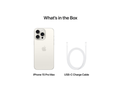 Apple iPhone 15 ProMax 512GB UNLOCKED White Titanium Dual SIM