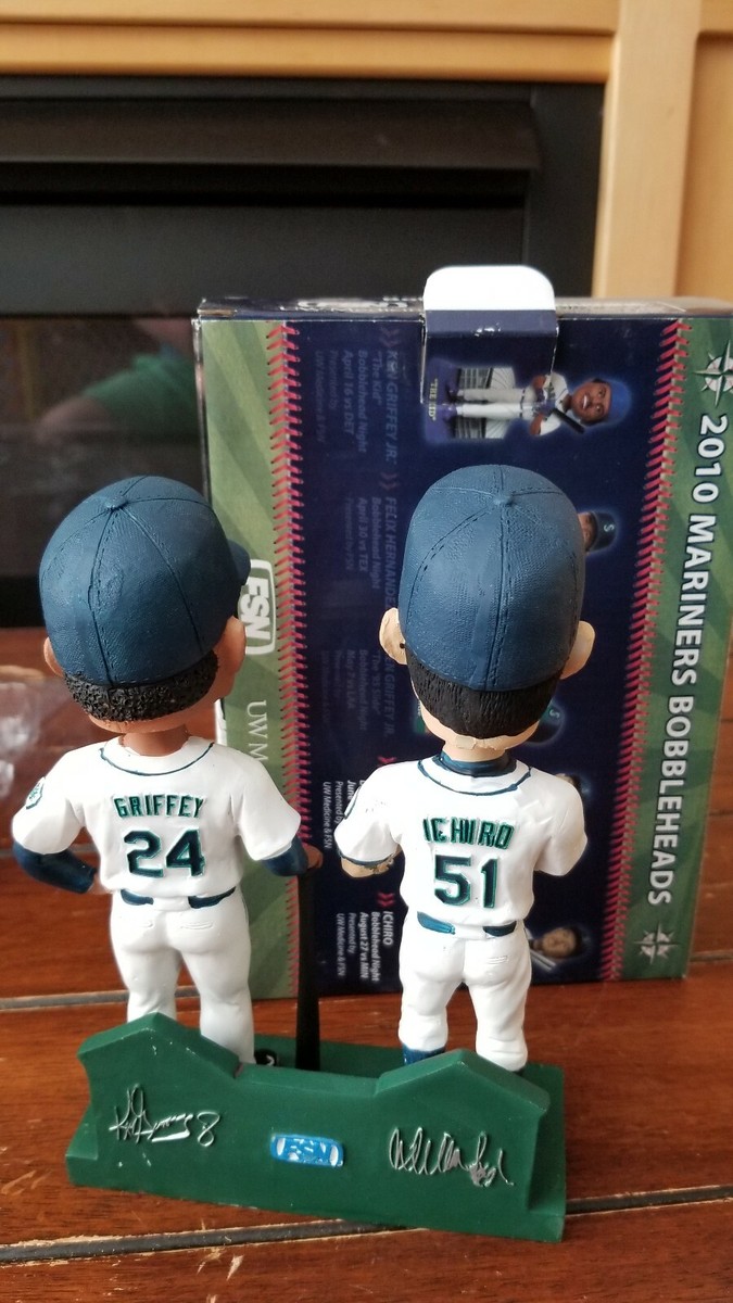 Ichiro Ken Griffey Jr Cooperstown Bound 2010 Seattle Mariners Dual