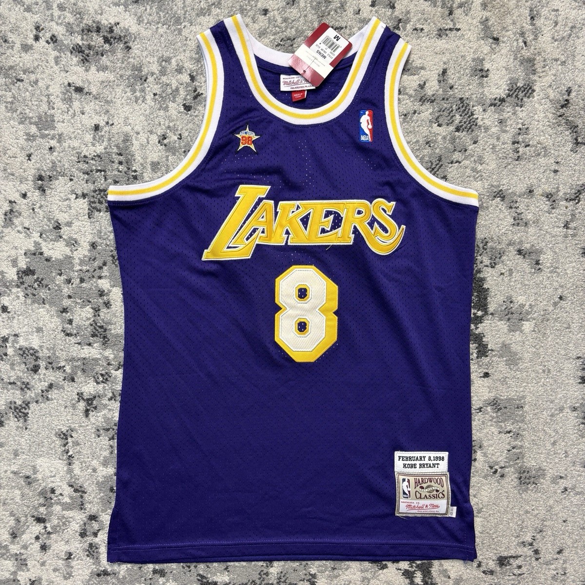 Vintage Kobe Bryant Mitchell Ness 1998 All Star Lakers Jersey Size