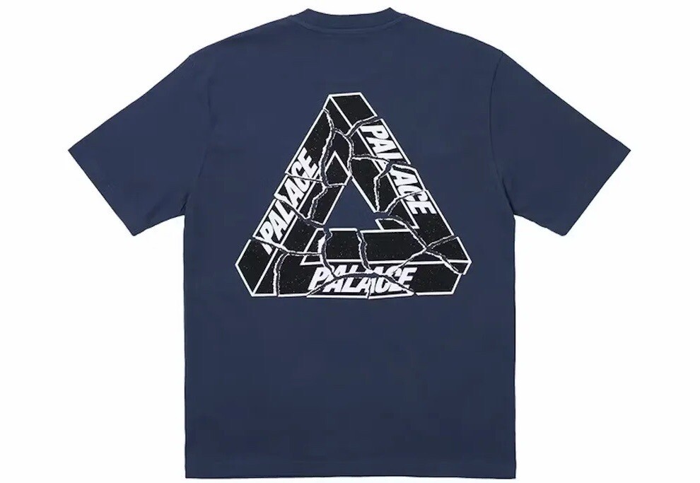 PALACE TRI-RIPPED in navy T-SHIRT BLUE Skateboards size M | eBay