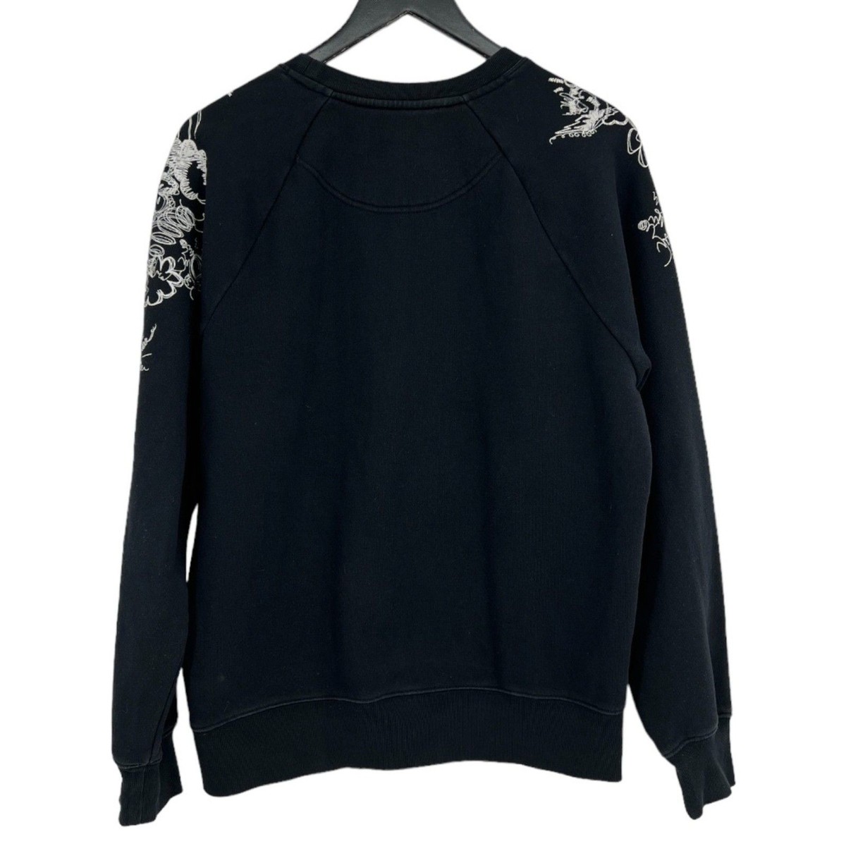 Burberry Sweatshirt M mens Doodle print jersey black squiggles