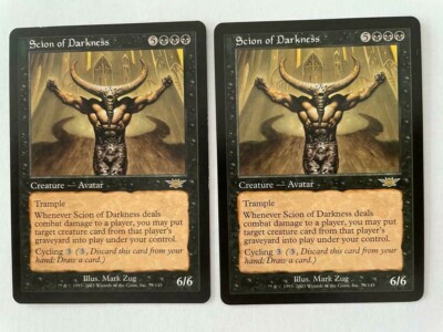 MTG 2X LEGIONS SCION OF DARKNESS NM MAGIC THE GATHERING ENGLISH