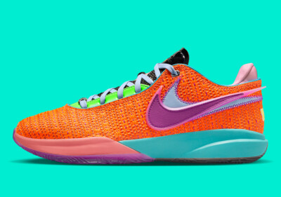 Nike LeBron James XX 20 Chosen 1 Total Orange Purple DJ5423-800 sz