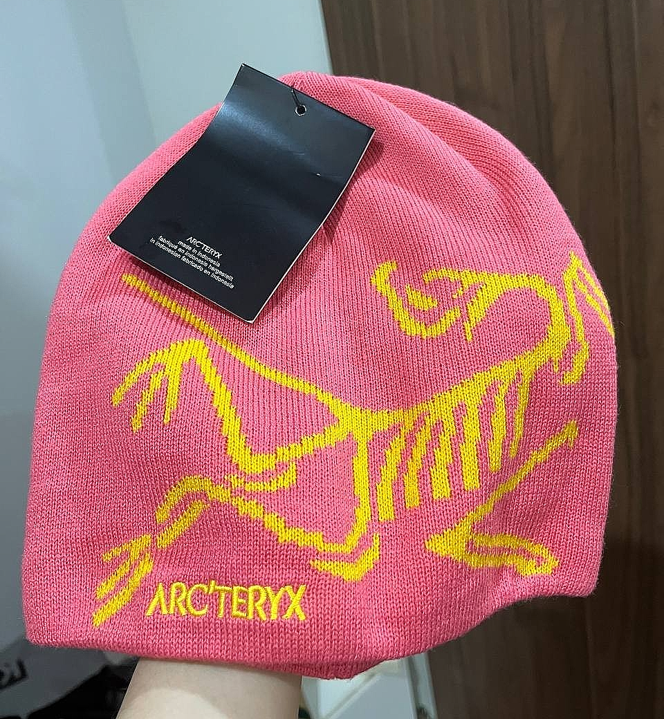 Arc'teryx Pink Bird Head Toque Beanie – Unisex Wool Ski Hat NWT