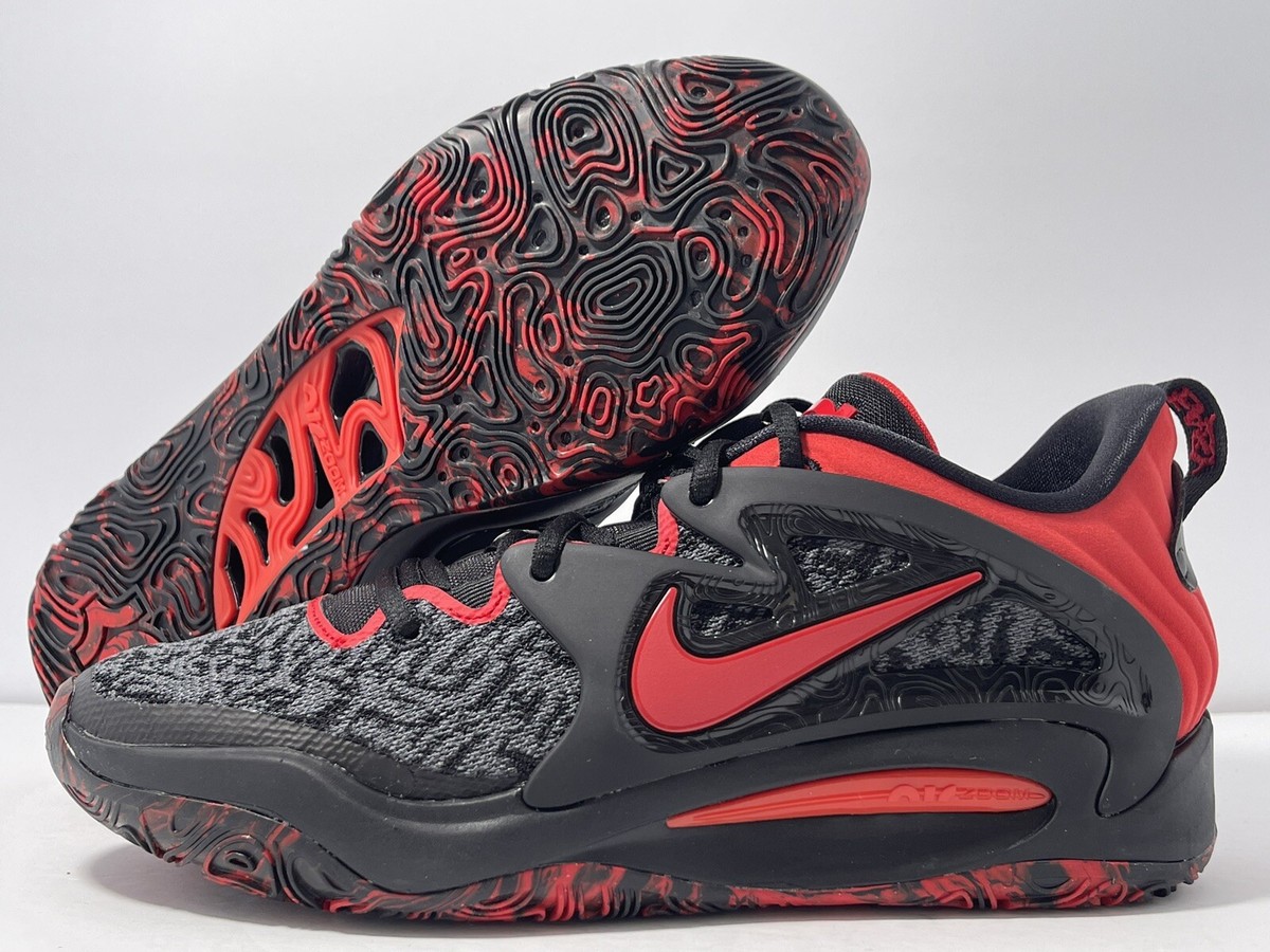 Nike KD 15 Bred Basketball Shoes Black University Red DC1975-003