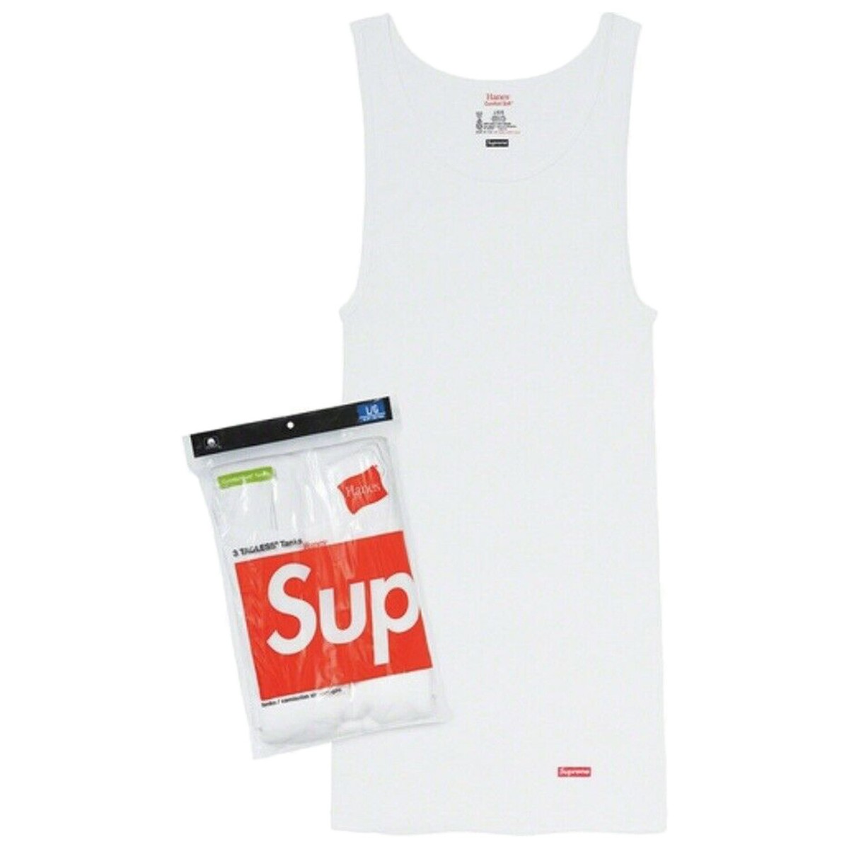 Supreme Hanes Tagless Tank Tops ( 3 Pack ) Mens Style : 99haa41 | eBay