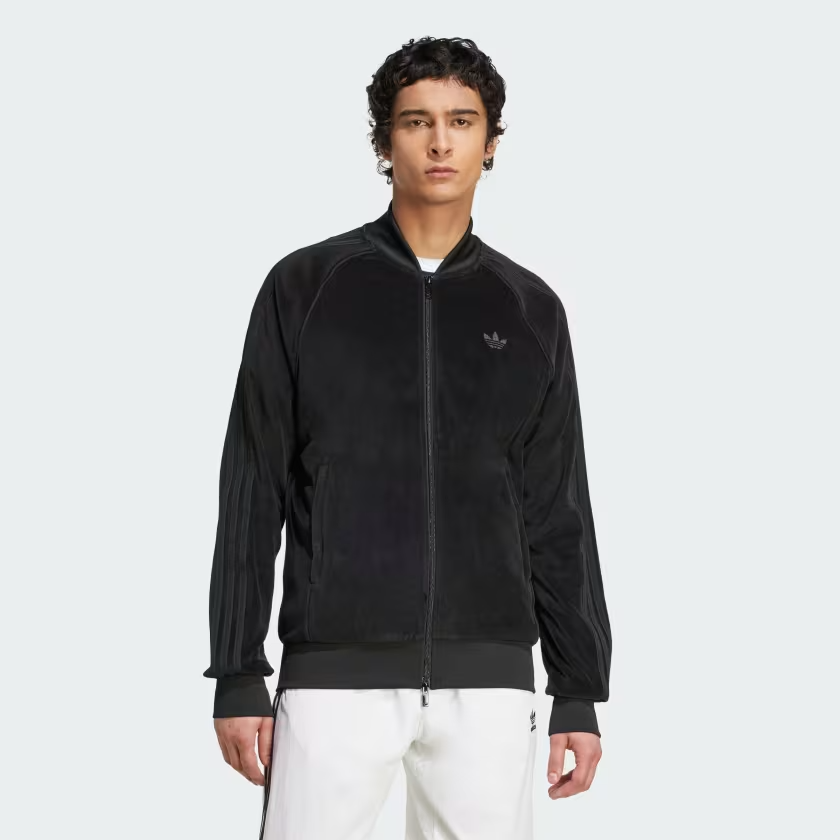 adidas Originals Men's Super Star SST Adicolor Plush Velour Track