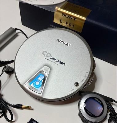 SONY 15th Anniversary CD Walkman D-E01 with Remote and Accessories