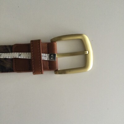 Stussy Leather /Cotton Brown Belt Size L/XL | eBay