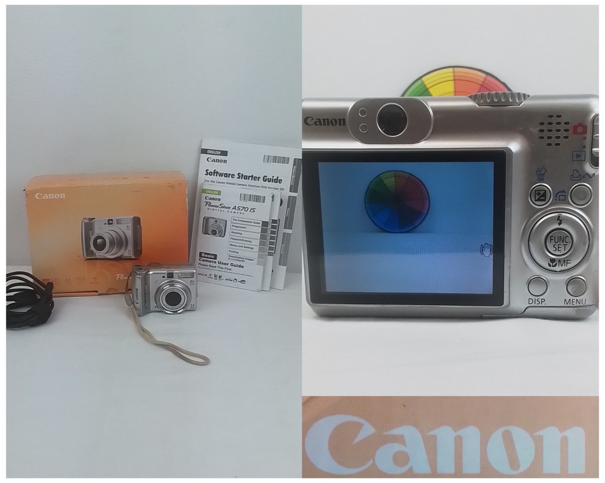 Canon PowerShot A570 IS Digital Camera - Silver for sale online | eBay