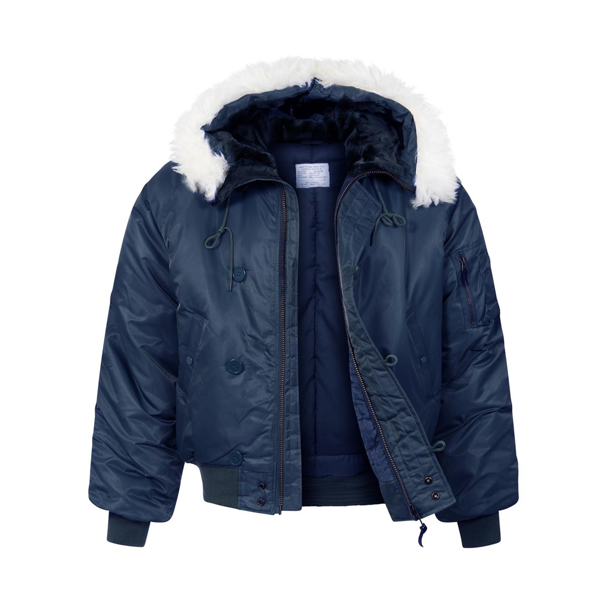 Army Parka Padded Bomber Jacket Military N2B Insulated Snorkel