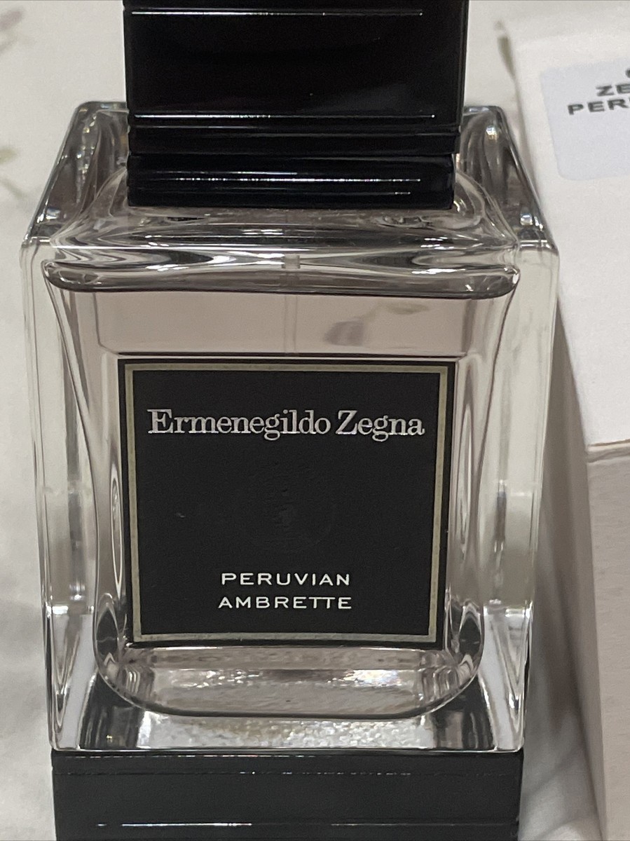 ERMENEGILDO ZEGNA PERUVIAN AMBRETTE 4.2 oz 125 ml Mens EAU DE