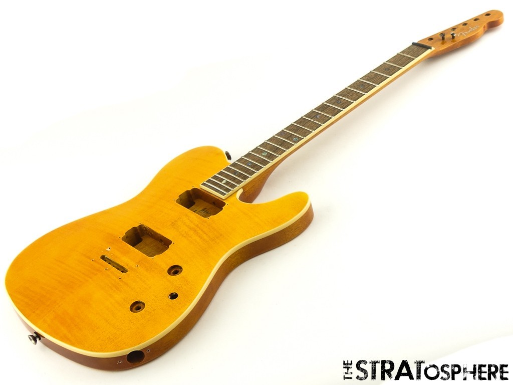 Fender Flame Maple Top Telecaster Tele BODY & NECK, FMT Set Neck