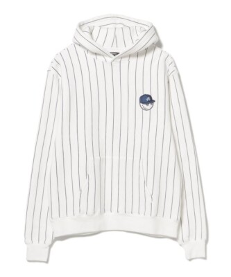 ASK availability First) BEAMS MALBON GOLF / NY striped pullover