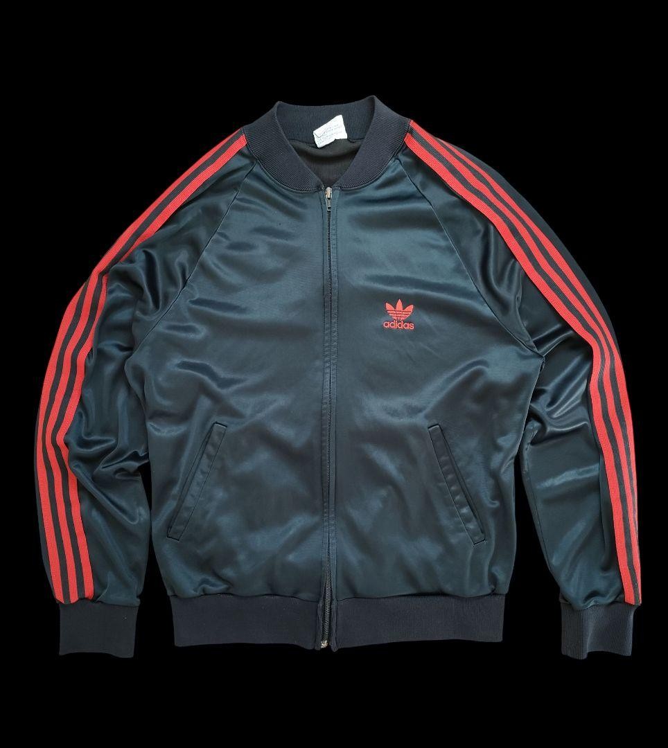 Adidas Men 80S Atp Track Jacket Red Black Made In Usa M Vintage