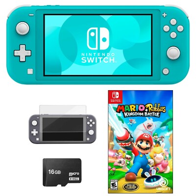 Nintendo Switch Lite Mario Rabbids Bundle + BONUS ITEMS PICK COLOR