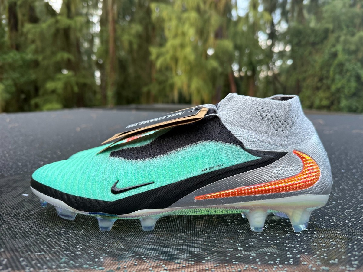 New Nike Phantom 6 High Elite FG Chrome Black Size 9 (IH3735-001