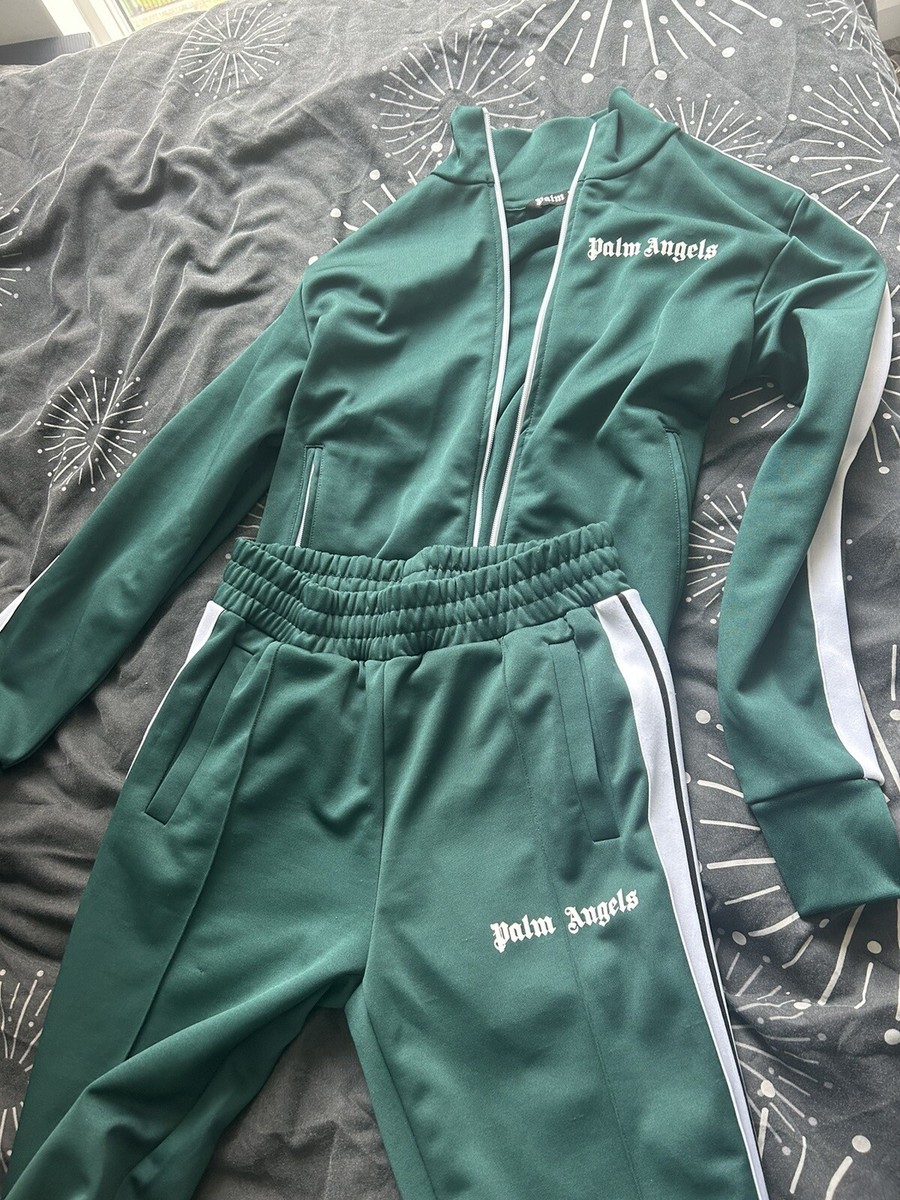 Palm Angels Tracksuit (Jacket+Pants)- Forest Green | eBay