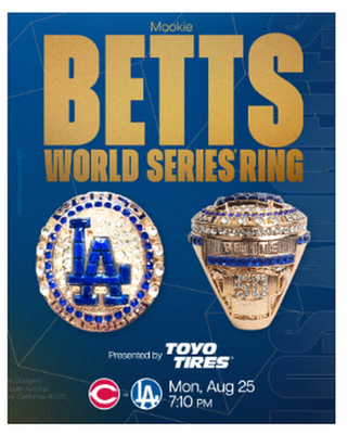 来場者限定】Mookie Betts ワールドシリーズリング ムーキーベッツ選手