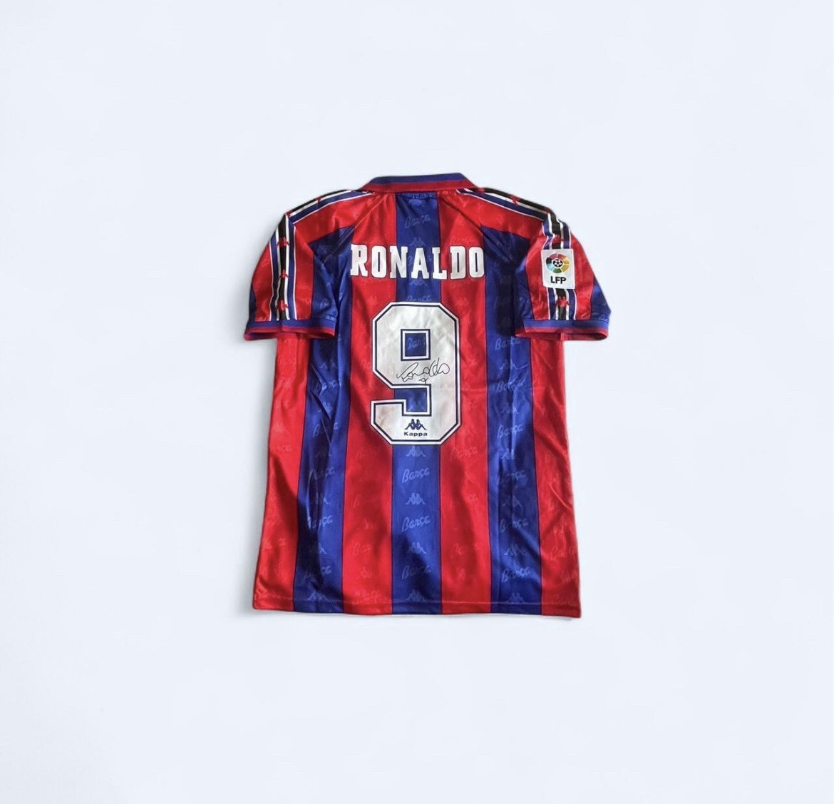 ☆ロナウド】 カッパ バルセロナ 96/97 レトロユニフォーム 9番 2XL